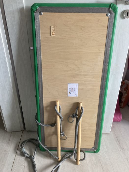 Huśtawka platforma SI zielona jak nowa 110cmx50 cm