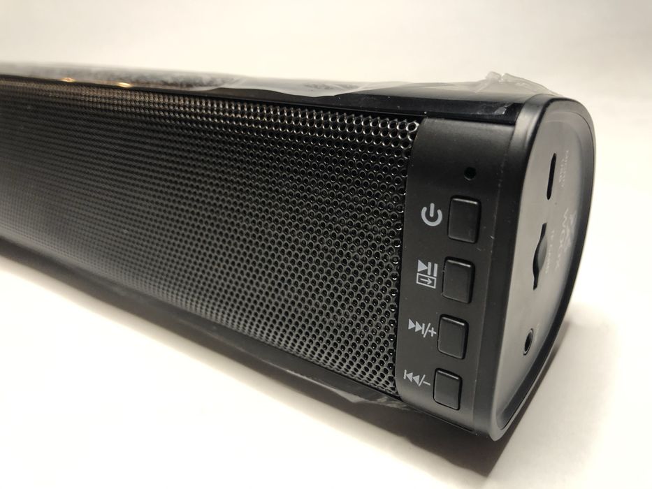 Coluna Mini soundbar preta 5,5w*2 Nova em caixa !