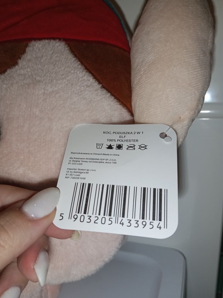 Koc poduszka 2w1 duży nowy z metkami