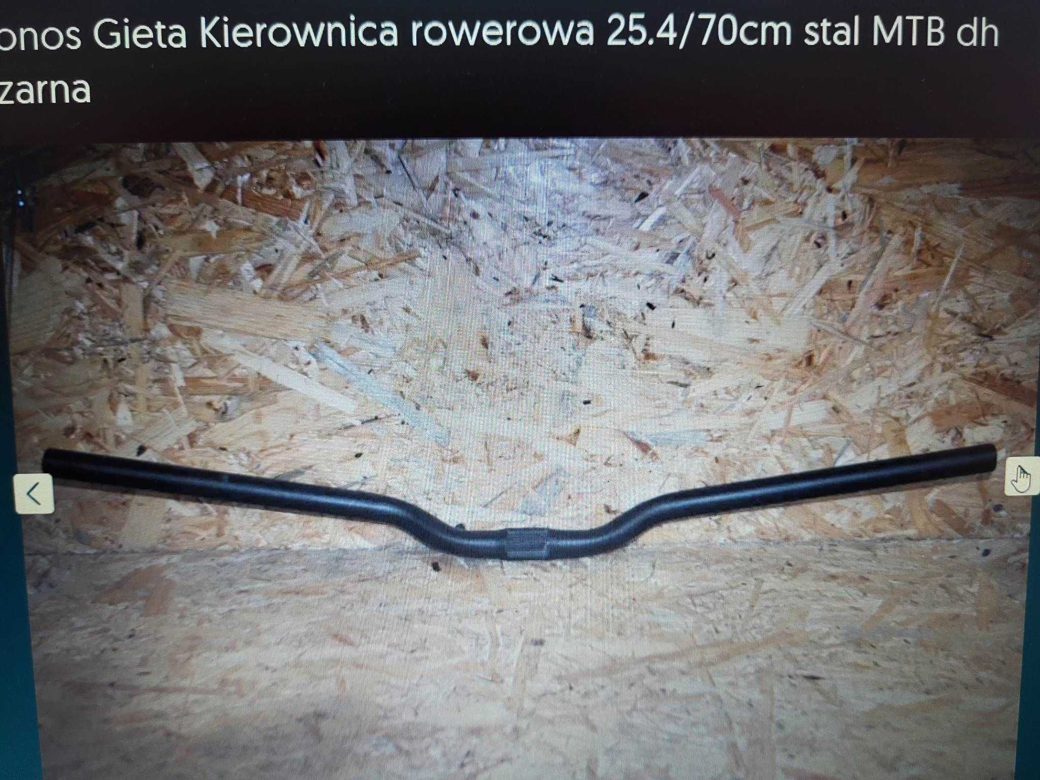 Sonos Gieta Kierownica rowerowa 25.4/70cm stal MTB dh czarna