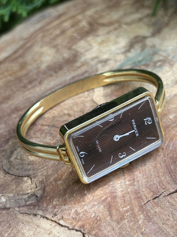 Stary szwajcarski damski zegarek Parker De Luxe