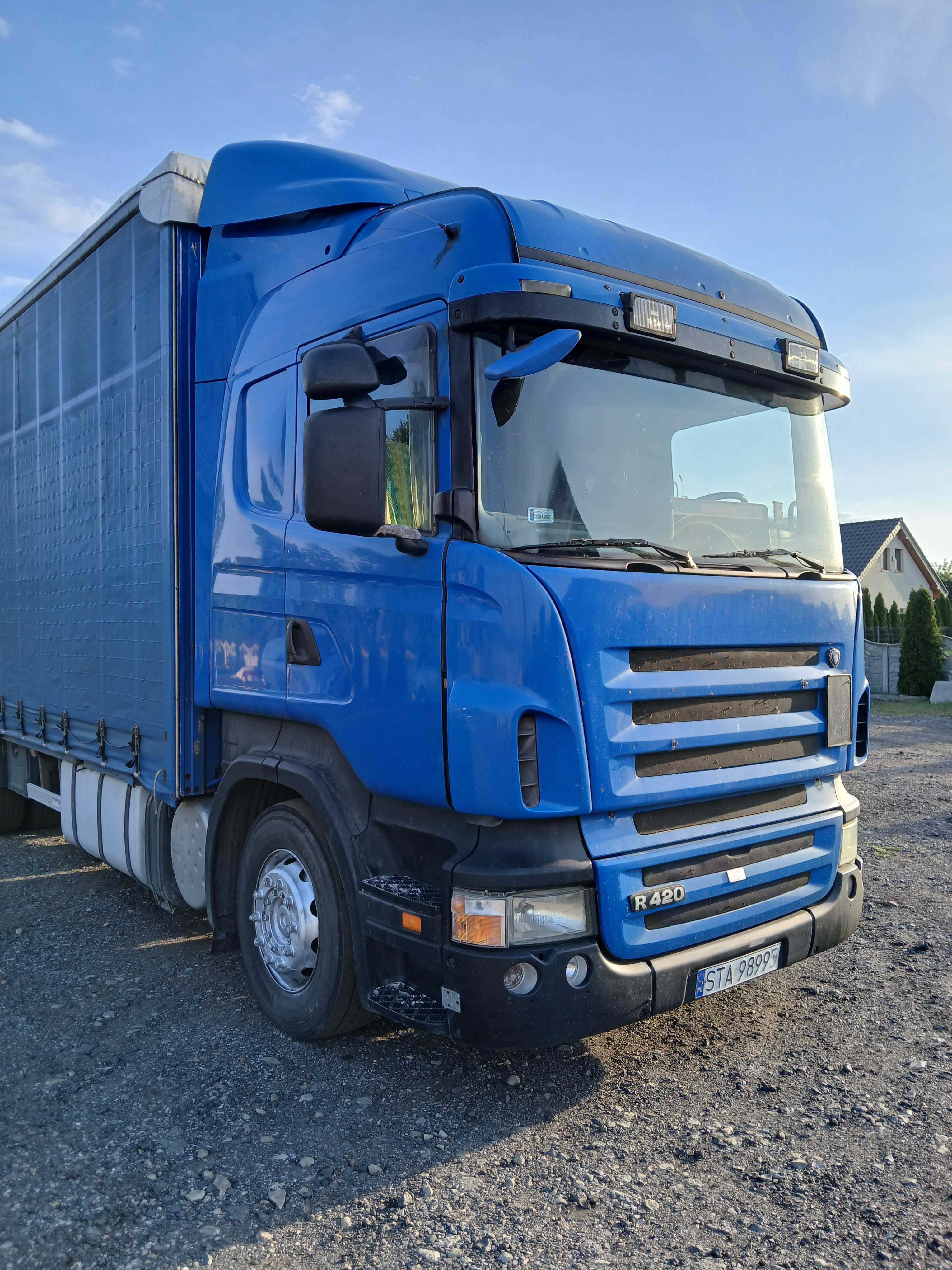 Scania R420 Euro 5, automat, firany, tandem