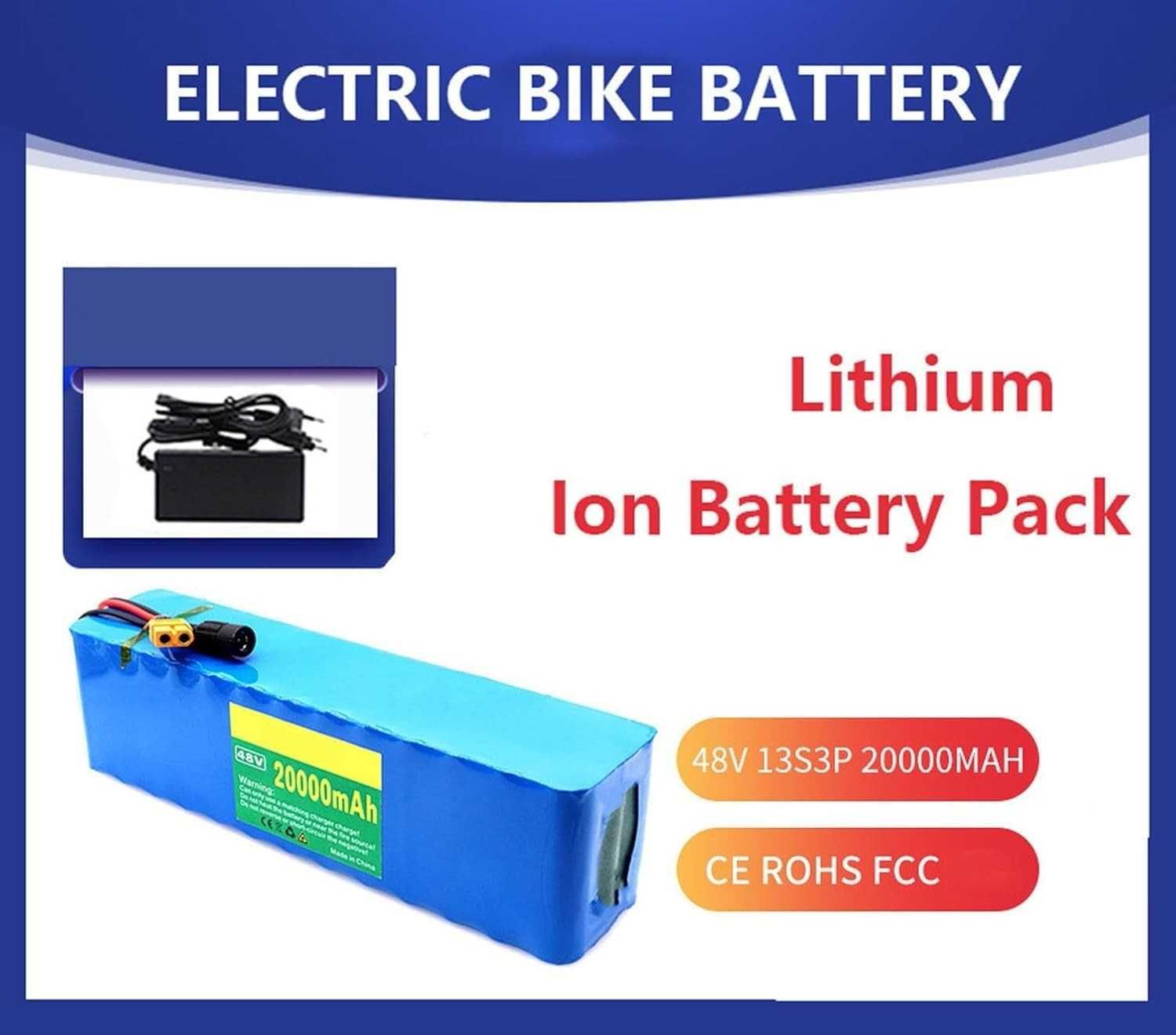Bateria para bicicleta ou trotinete elétrica - 48V/20Ah