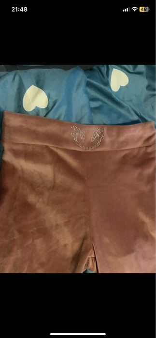 Legginsy welurowe ptaszki hit