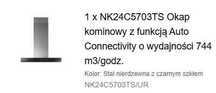 Okap kominowy SAMSUNG NK24C5703TS/UR Auto Connectivity