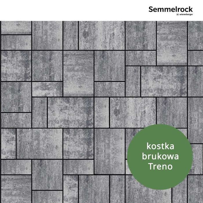 Kostka brukowa Treno 6cm melanże silva SEMMELROCK