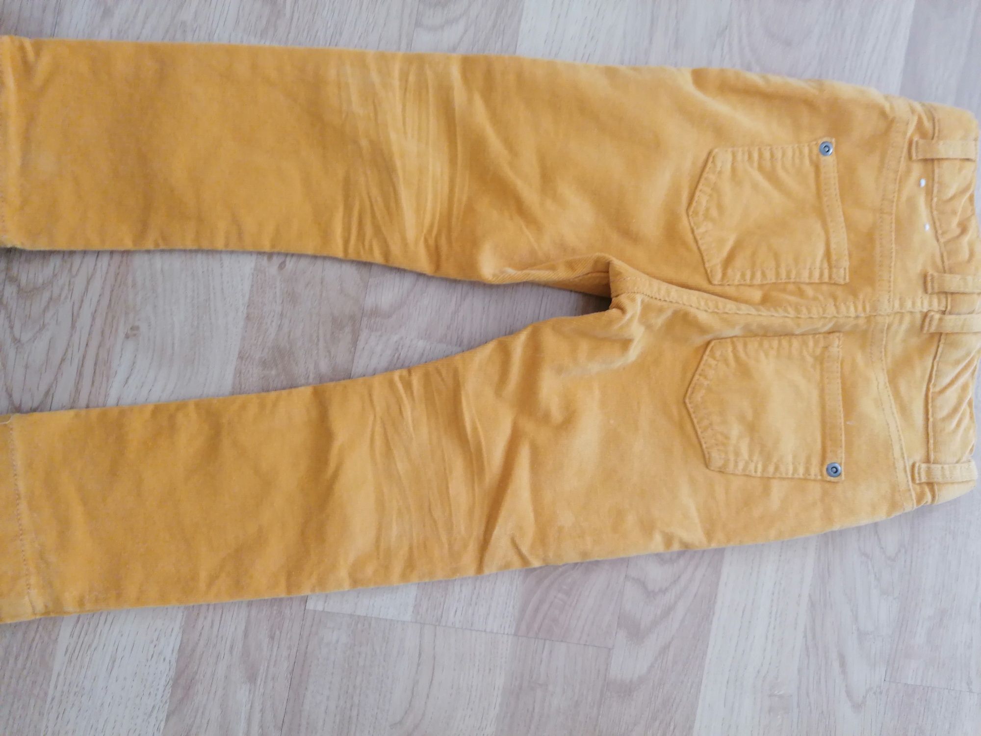 Spodnie chłopięce(stretch)żółte