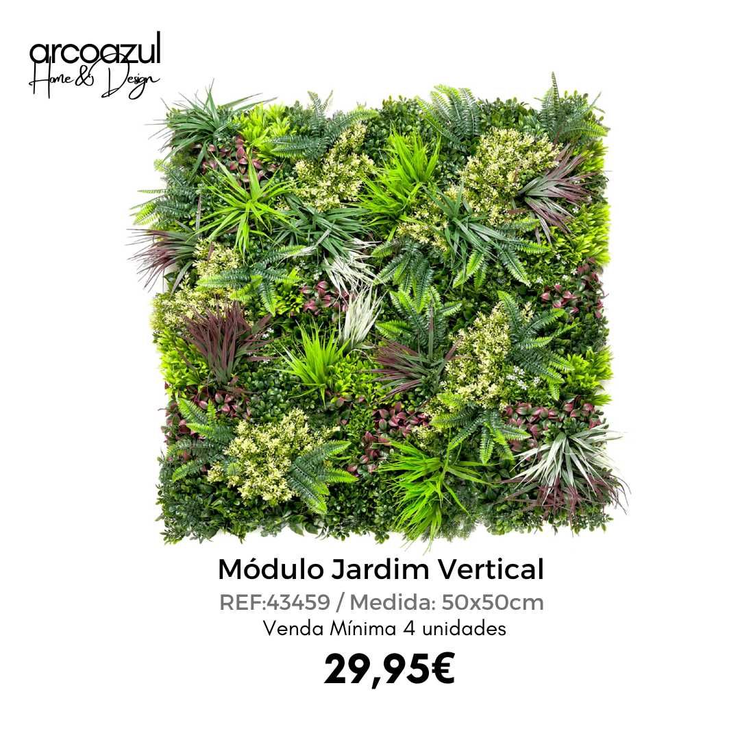 Módulo Jardim Vertical - 50x50cm - 2 Modelos By Arcoazul