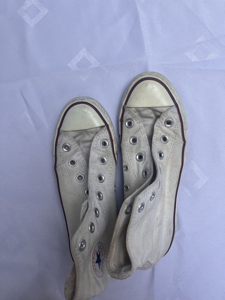 Converse biale dlugie