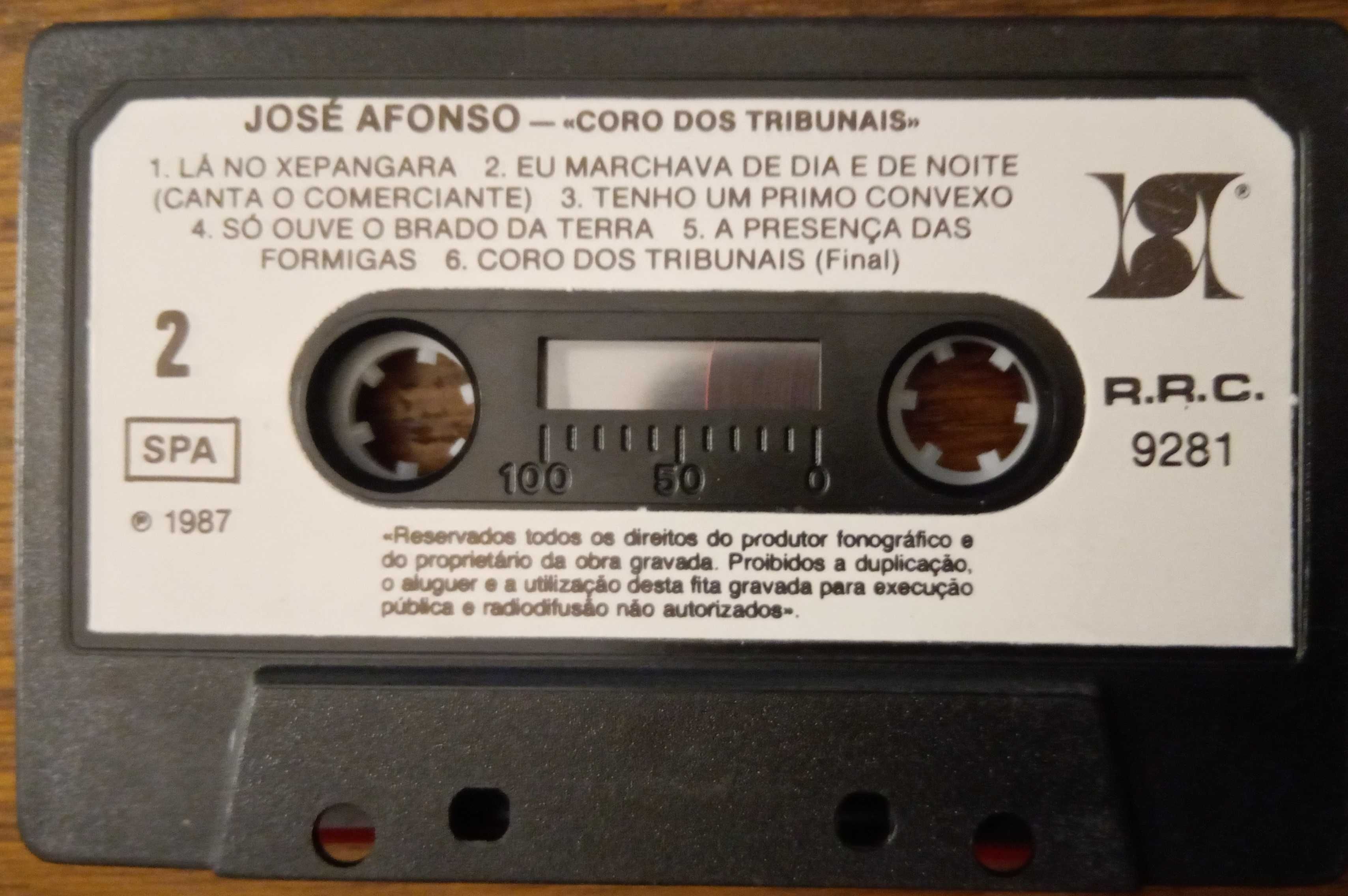 José Afonso	- - - - -		Coro dos Tribunais	- - - - -	K7