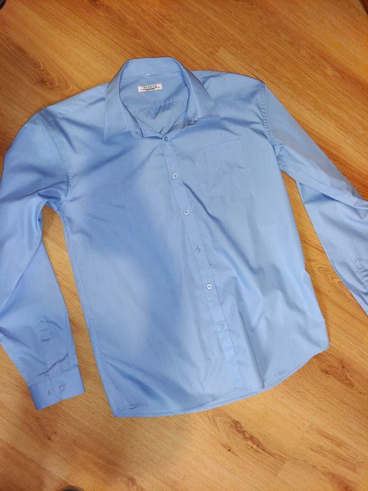 Рубашка сорочка блакитна чоловіча