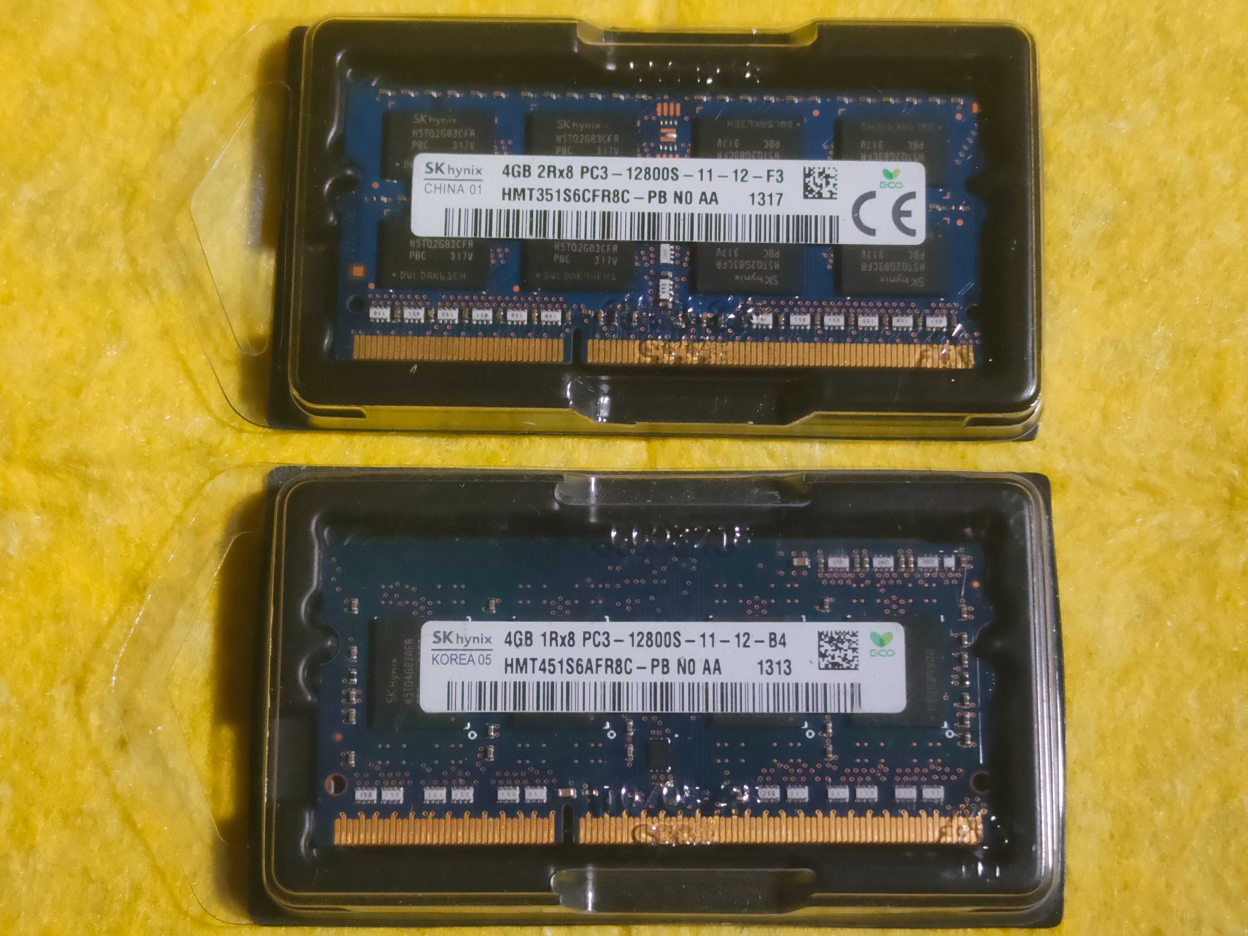 DDR3 12800 1600Mhz 4Gb+4Gb для ноутбука