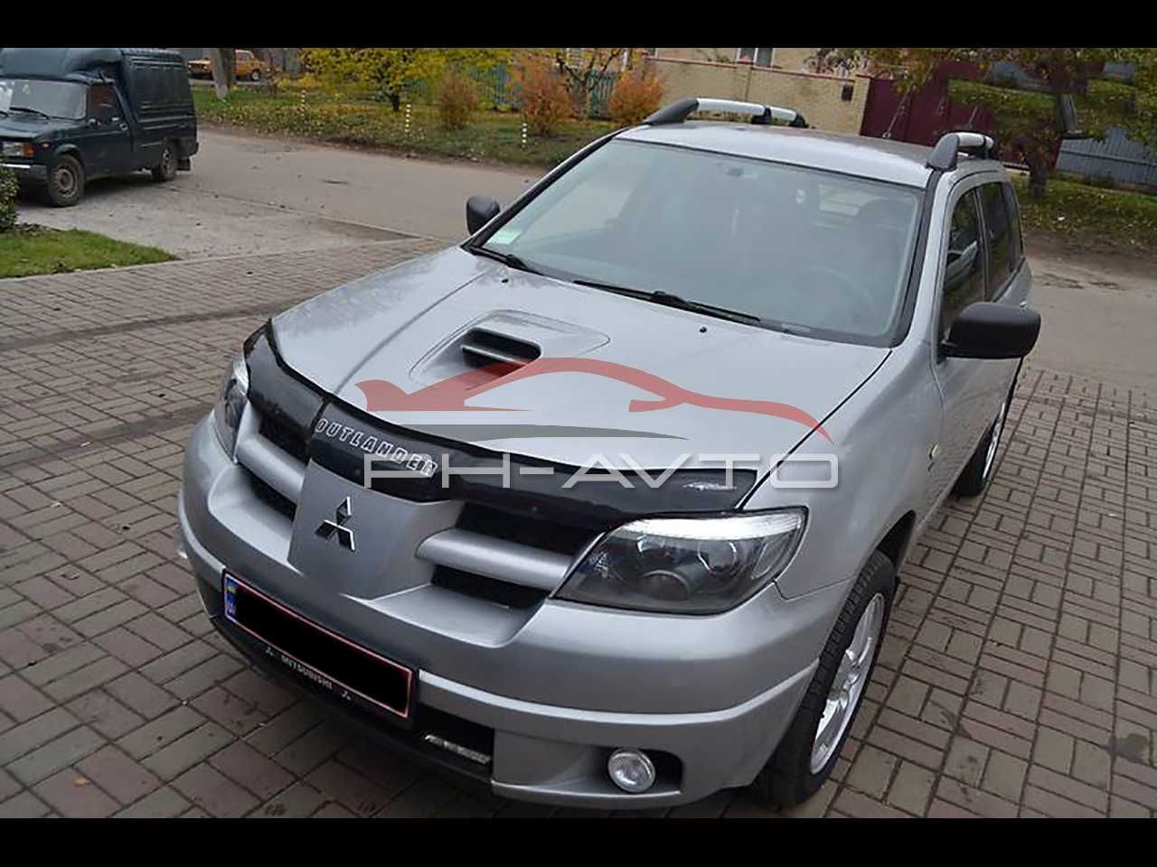 Мухобойка Дефлектор Капоту Mitsubishi Outlander 2001-2006 р.в.