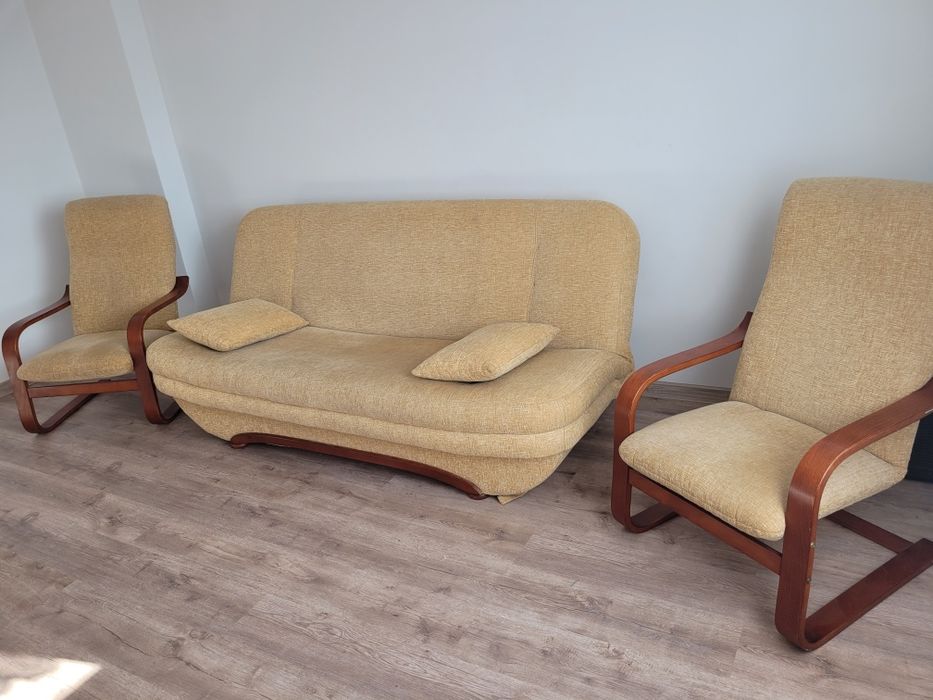 Komplet wypoczynkowy z fotelami bujanymi