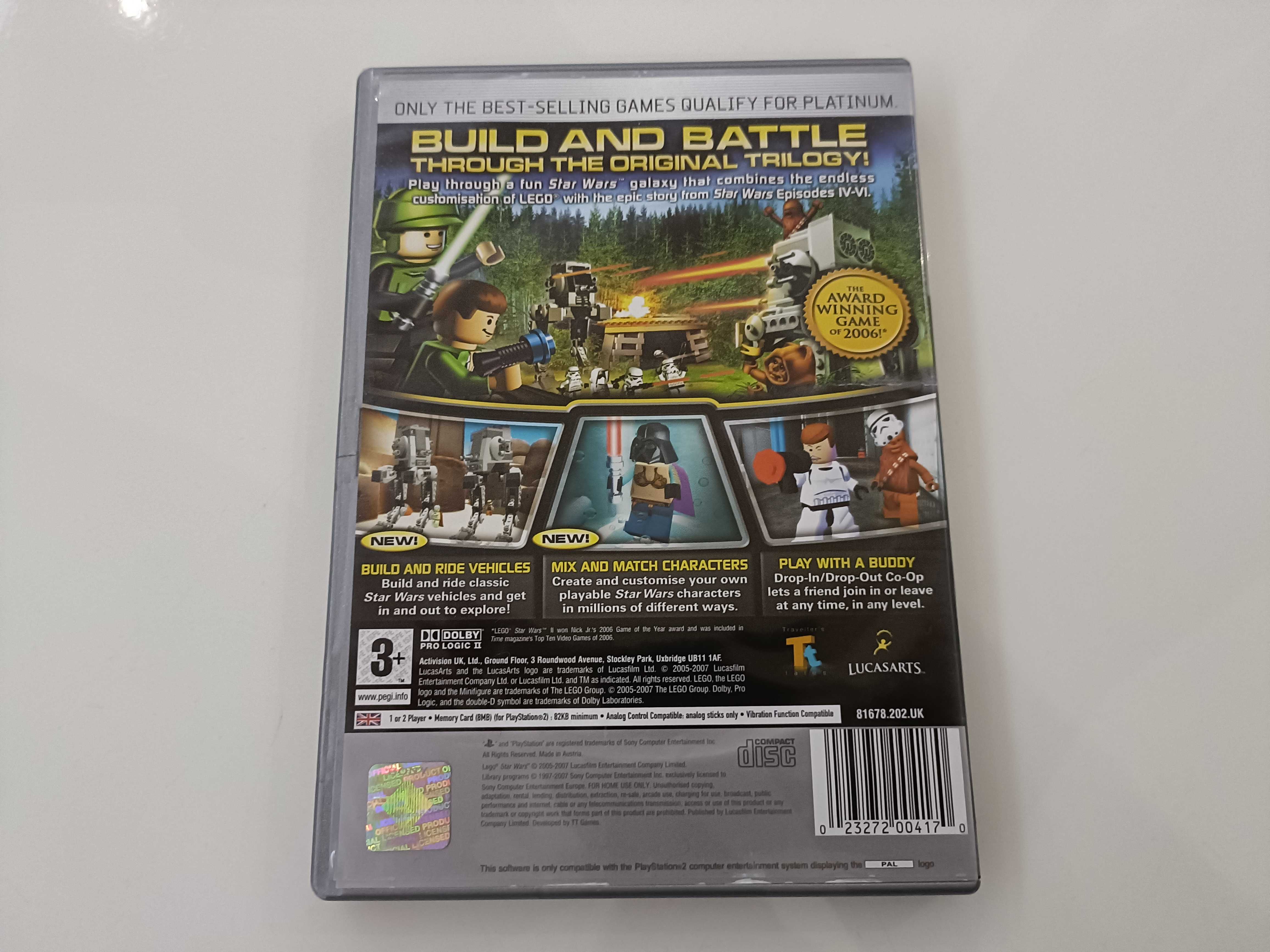 Gra LEGO Star wars II The original trilogy PS2