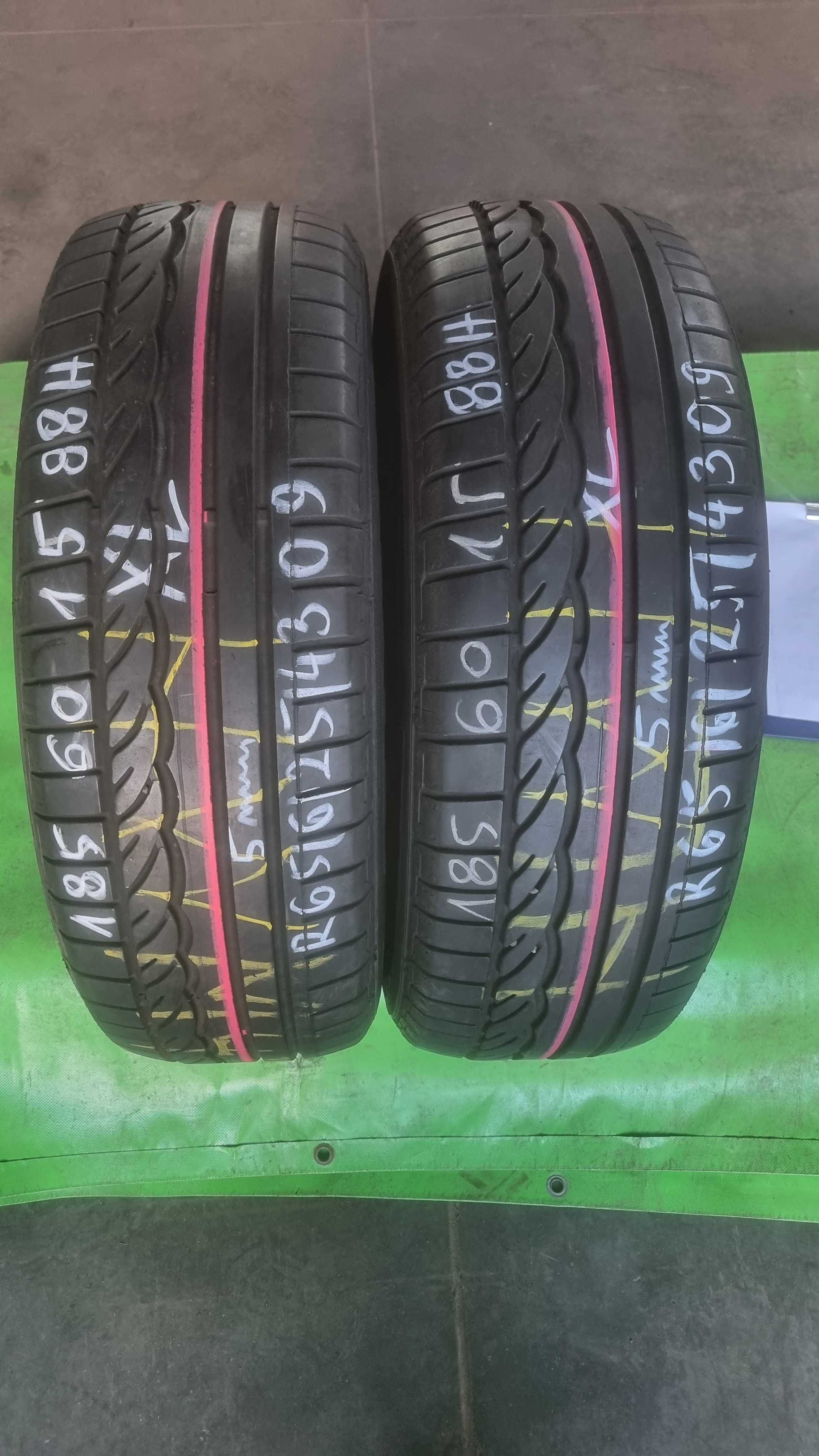2 Opony letnie 185/60r15 Dunlop Sp Sport 01 Warszawa