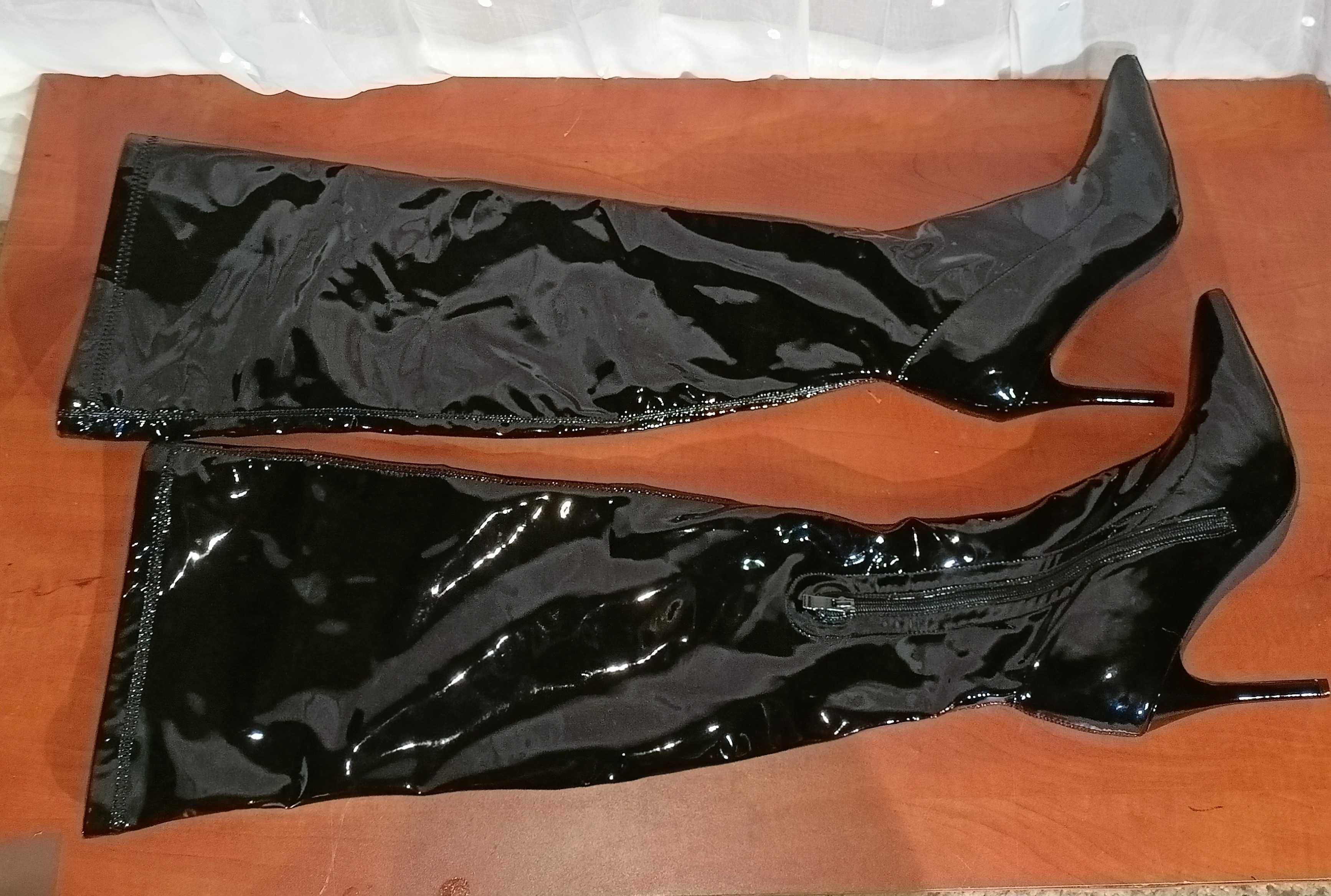 Muszkieterki Lack Szpilka rozm. 43 - 43,5 / Szpilka 10 cm