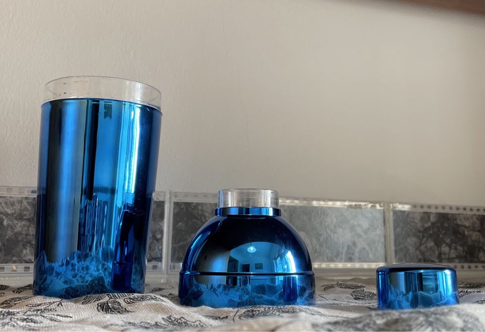 Shaker azul metalizado