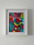 Pintura abstrata em acrílico