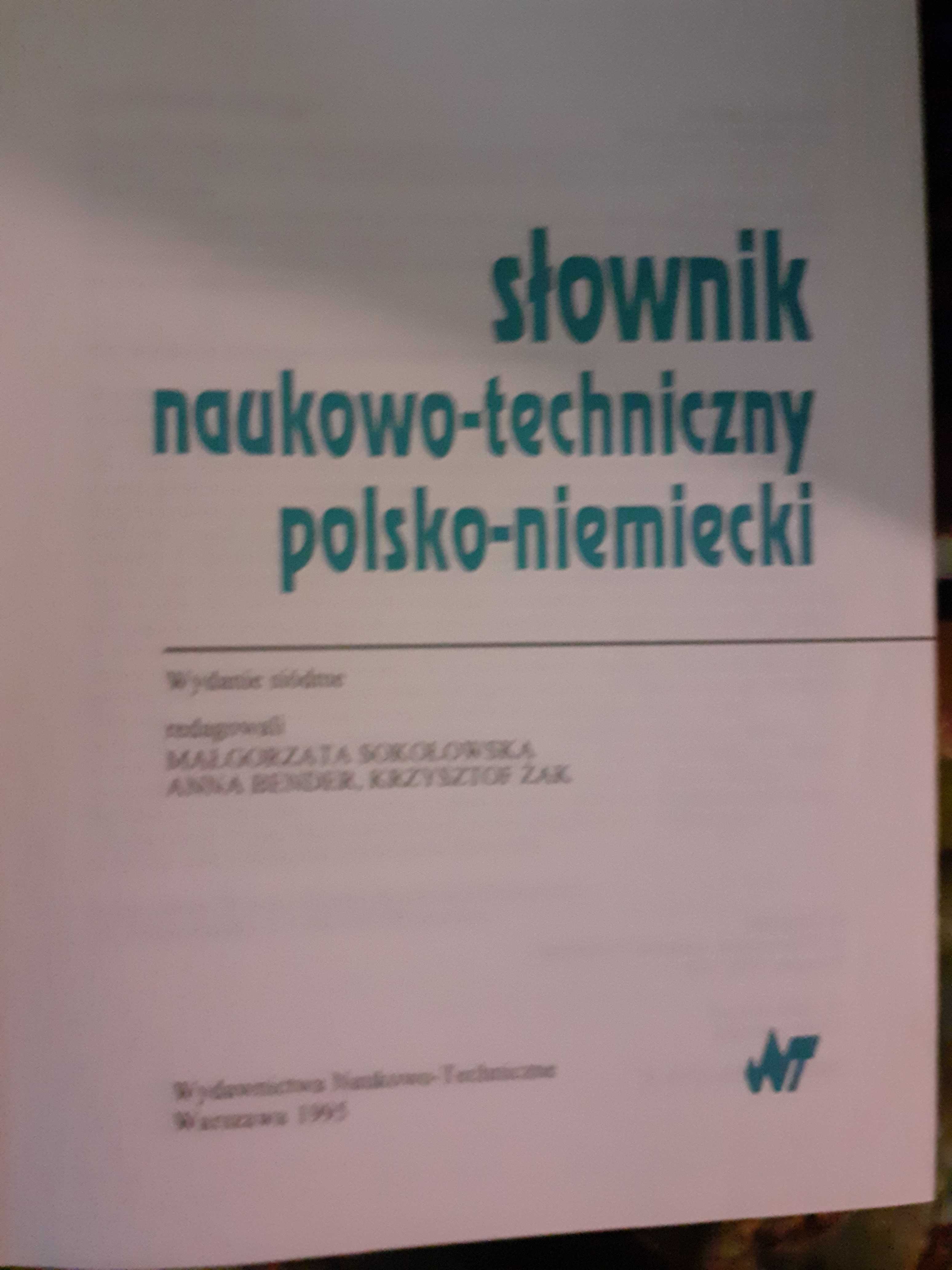 słownik techniczny polsko-niemiecki i niemiecko-polski - komplet