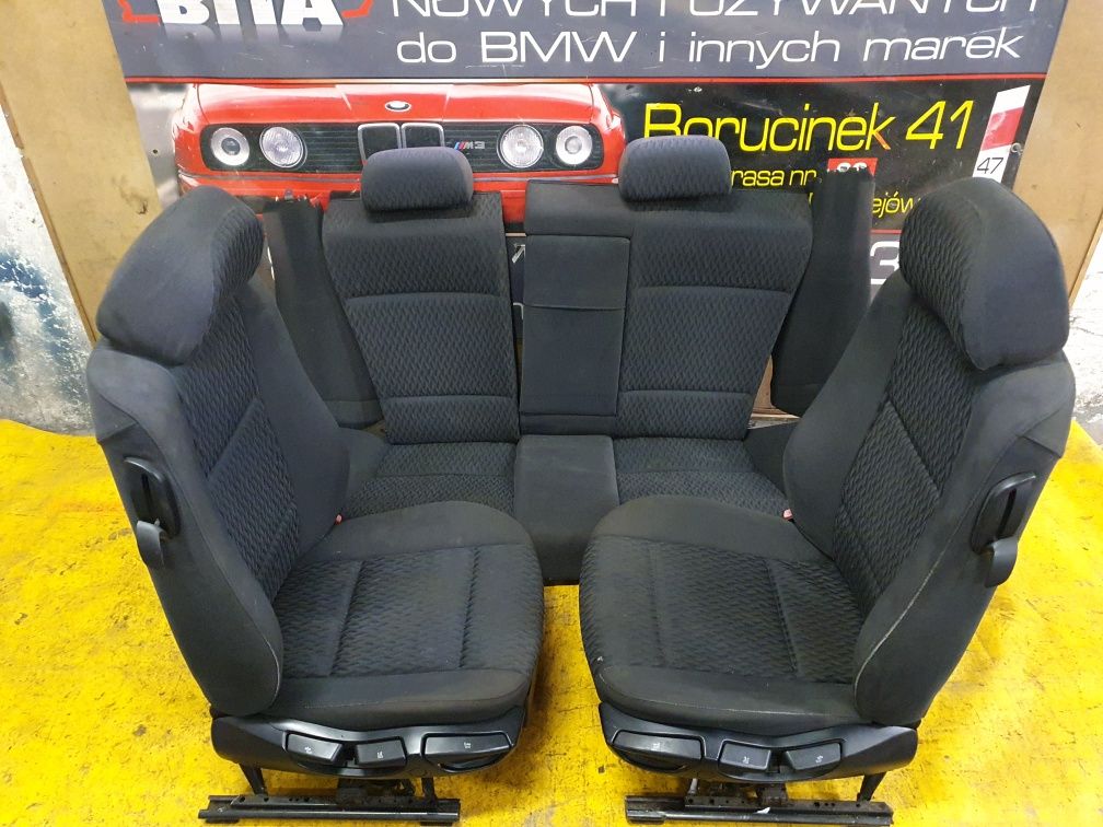 BMW E46 COUPE Fotele Kanapa Materiał Komplet Przedlift