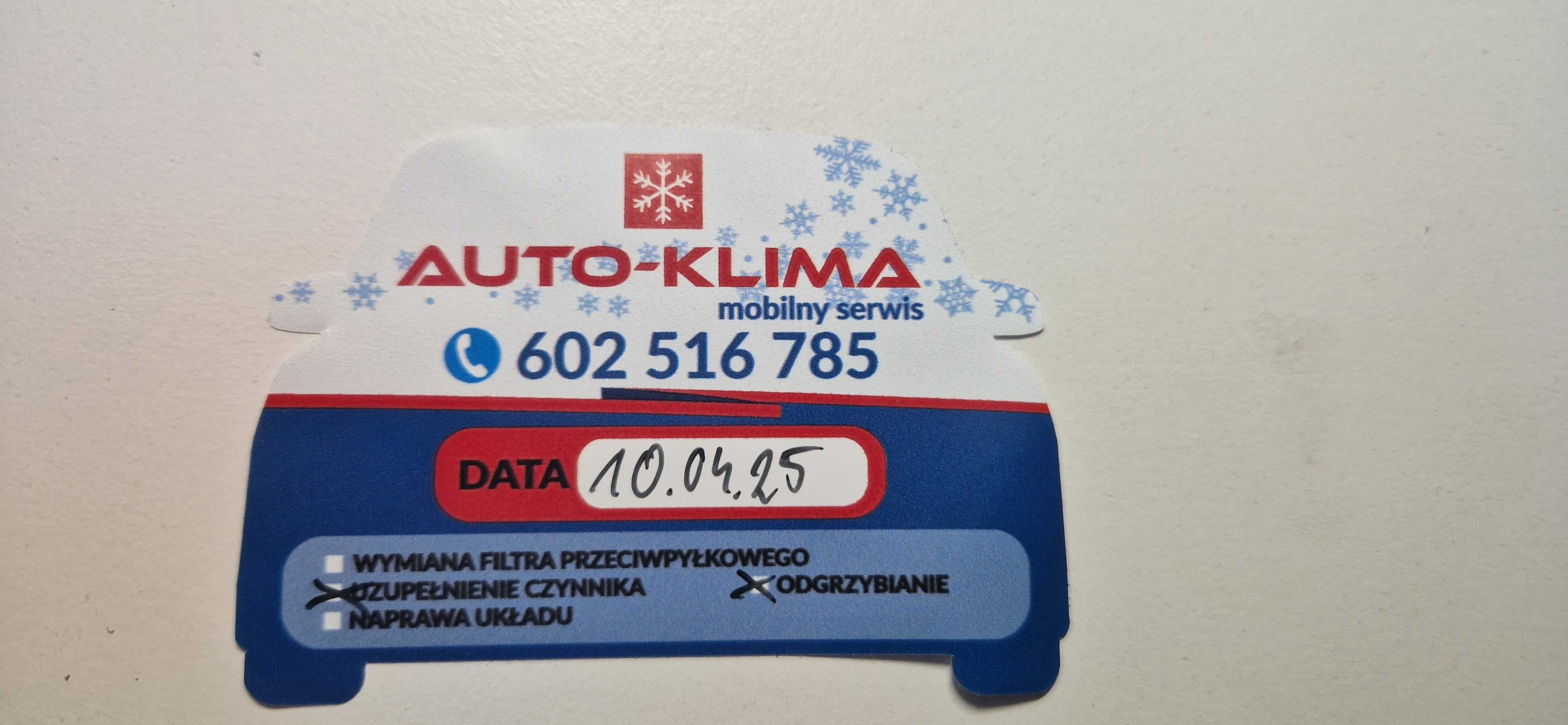 AUTO-KLIMA Mobilny Serwis Klimatyzacji r134a  r 1234yf