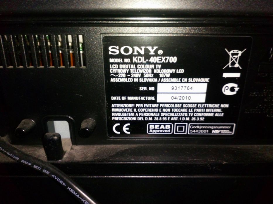 Telewizor Sony KDL-40EX700