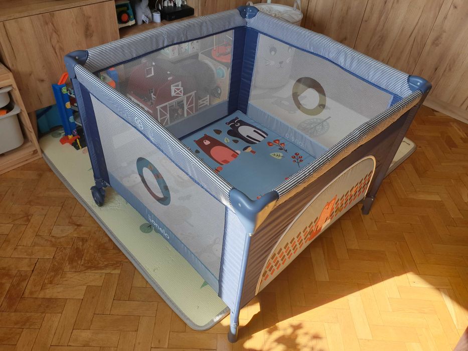 Kojec łóżeczko lionelo 100x100 cm wraz z materacem rucken