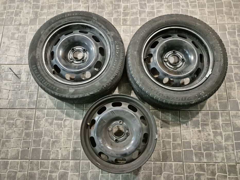 Jantes r16, roda suplente  e pneu de mota 17
