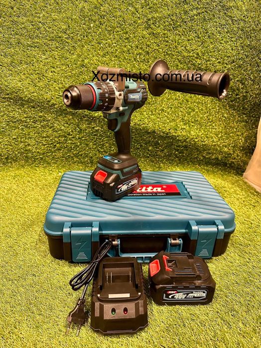 Акумуляторний дриль ударний шурупокрут MAKITA DHP486Z 48v, 185 Нм