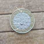 Moeda rara 2010, €1 com erro de cunhagem, excesso de metal – coleciona