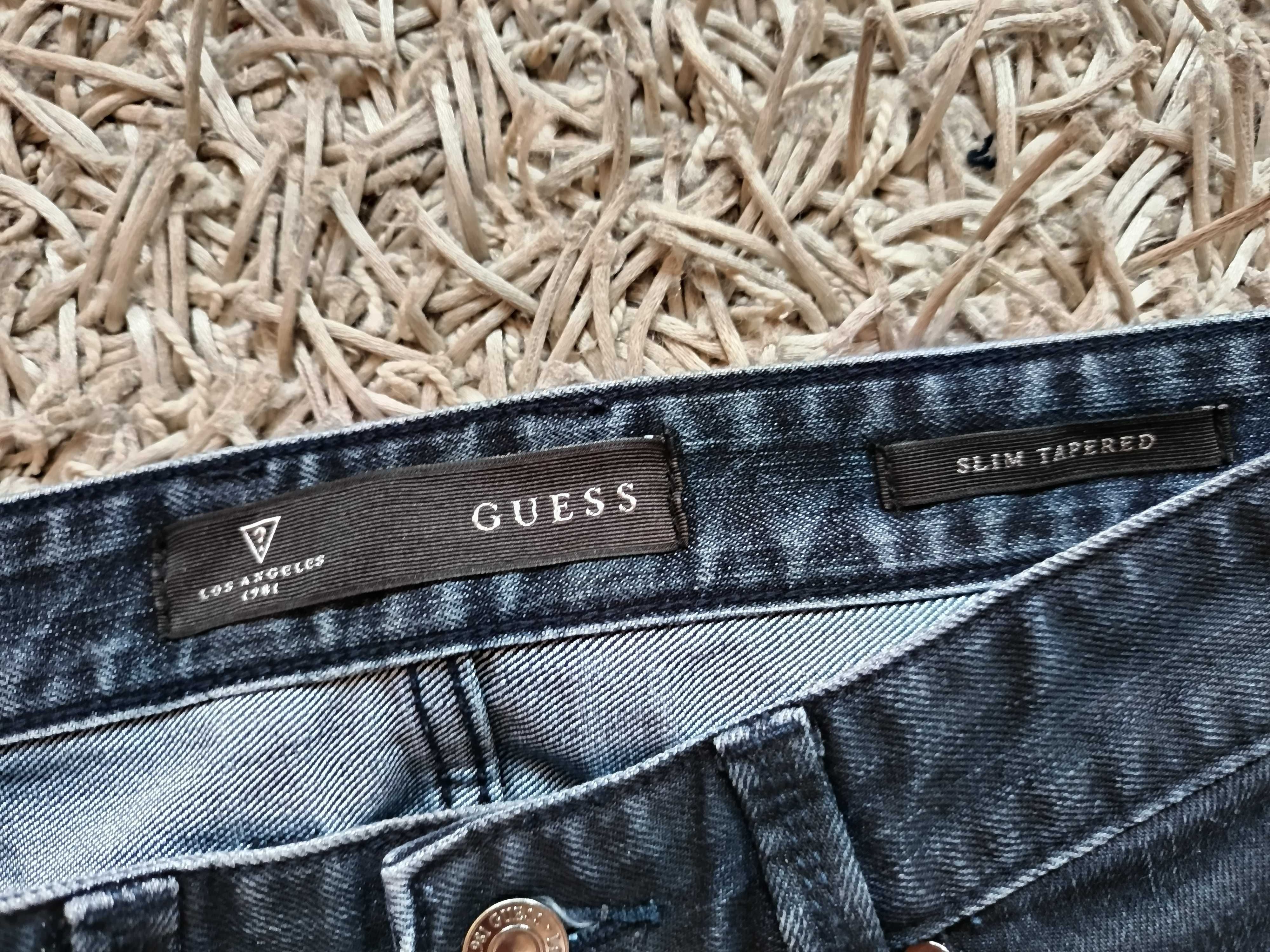 Spodnie jeansowe Guess męskie granat 29 36 bdb