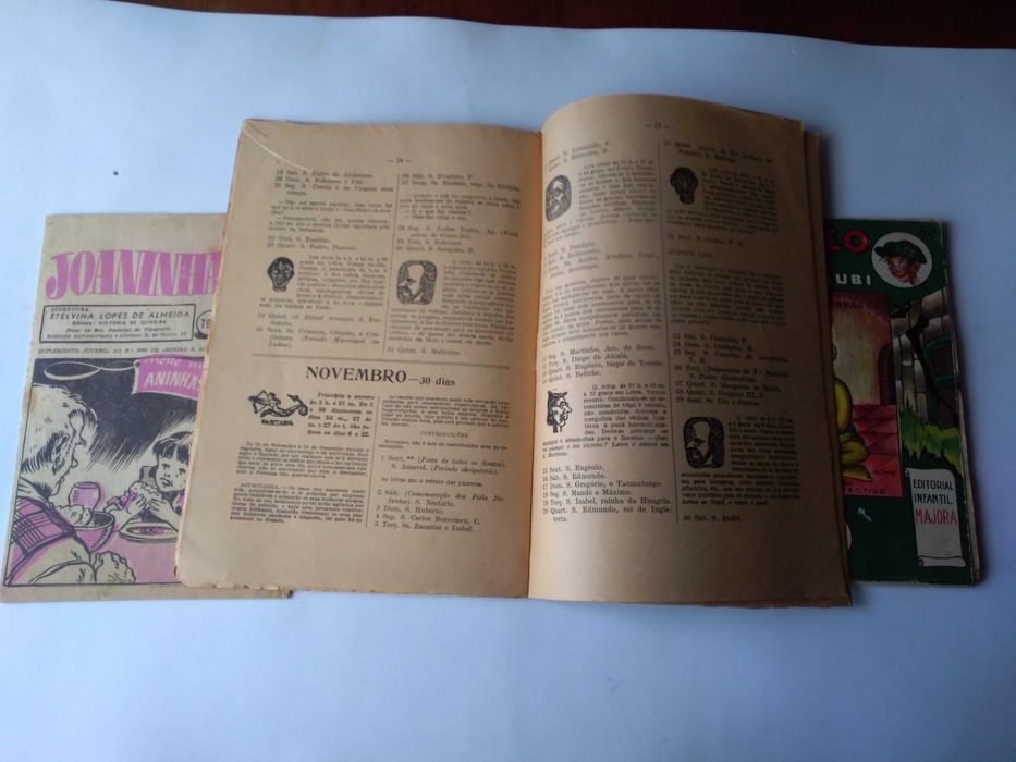 Um livro da Majora e 2 destacáveis de antigas revistas. Ver descrição