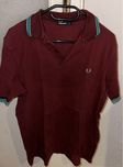 Bordowo-mietowa Koszulka polo fred perry rozmiar M