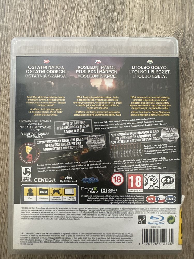 Metro Last Light ps3