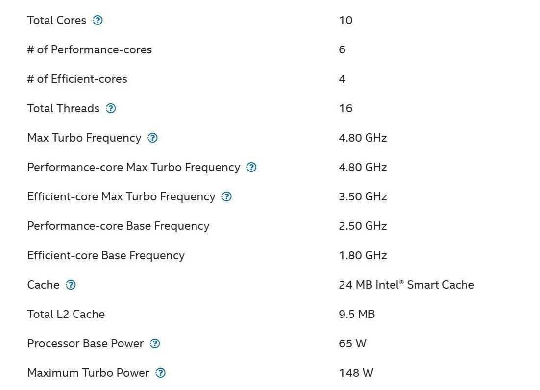 Intel Core i5-13490F LGA1700