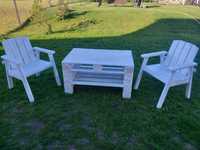Zestaw mebli ogrodowych stół  i dwa fotele
