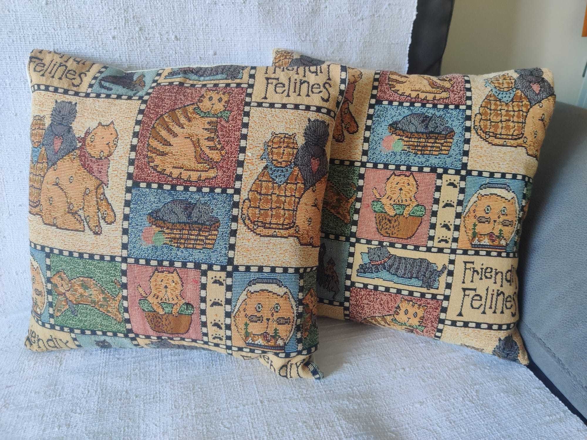 Capas de almofadas com gatos