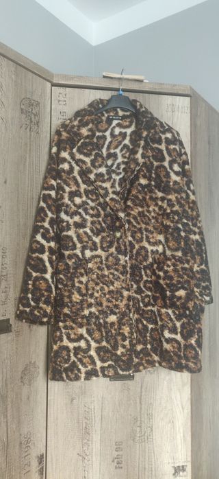 Płaszcz jesienny panterka r 46