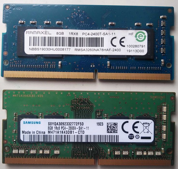 DDR4 16GB (2x8GB) SODIMM Samsung i Ramaxel 2400Mhz