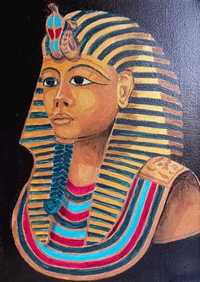 Картина на холсте "Золотая маска  Тутанхамона".