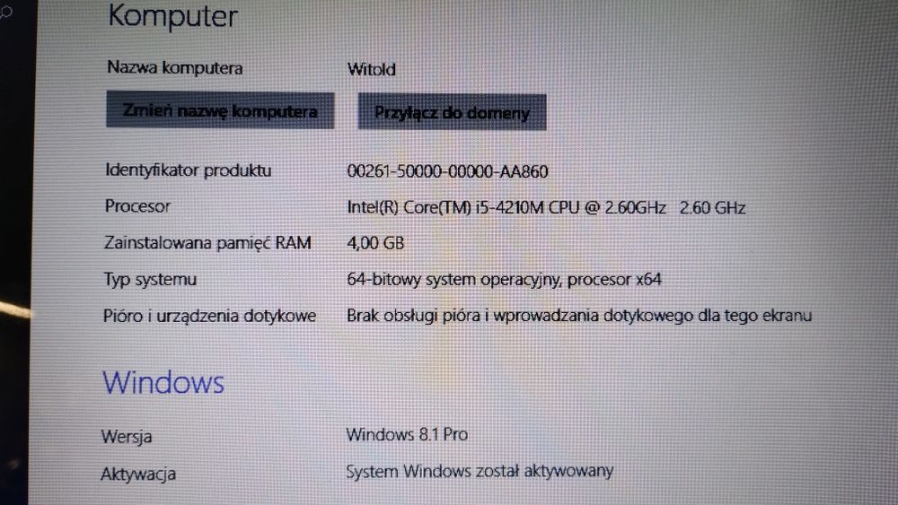 Lenovo G510 model name 20238 uruchamia się ale są uszkodzenia