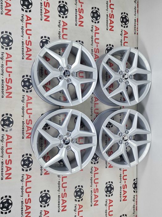 NOWE alufelgi SKODA 17" 5x100 Nowa Fabia (PJ) Srebrny