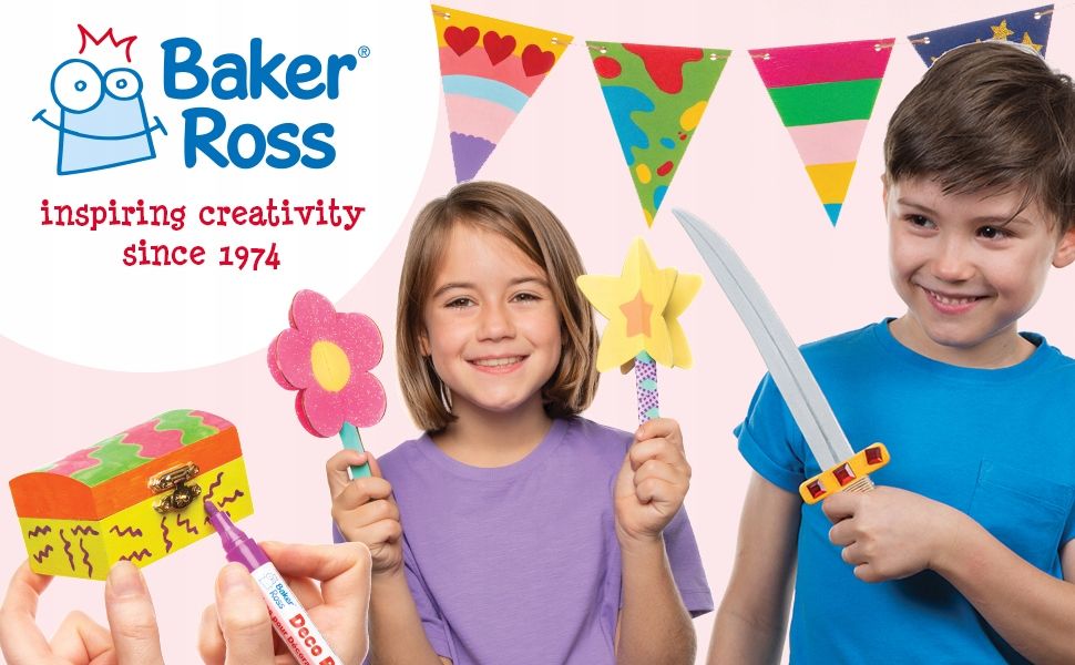 Baker Ross Zestaw drewnianych elementów do złożenia Jednorożec