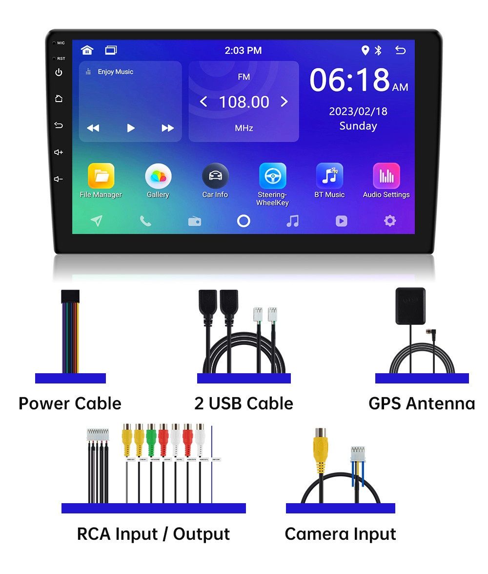 2din Андроид магнитола Android 12 2/32gb GPS/WiFi мультимедія!