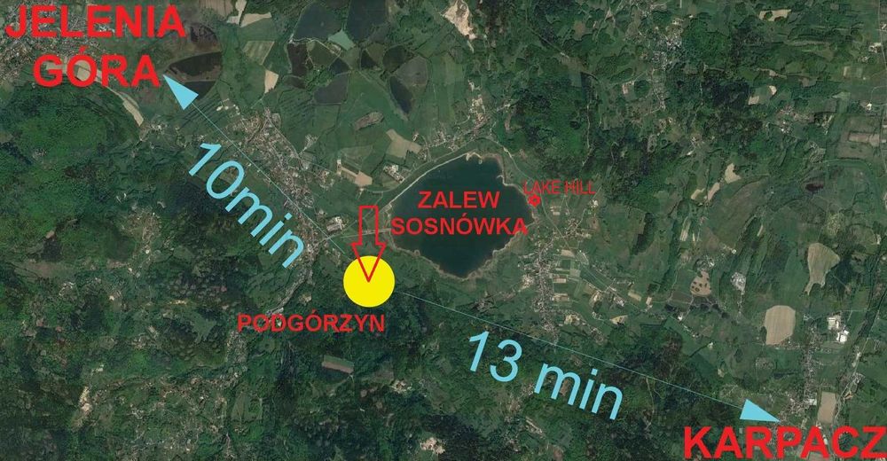 MEGA Widokowa działka 6km od KARPACZA - zalew Sosnówka -Budowlana z WZ
