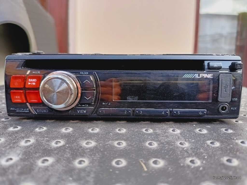 RadioCDText AUX USB ALPINE CDE-120RR 4x50W MP3 Bass Subw Bluetoot 2RCA