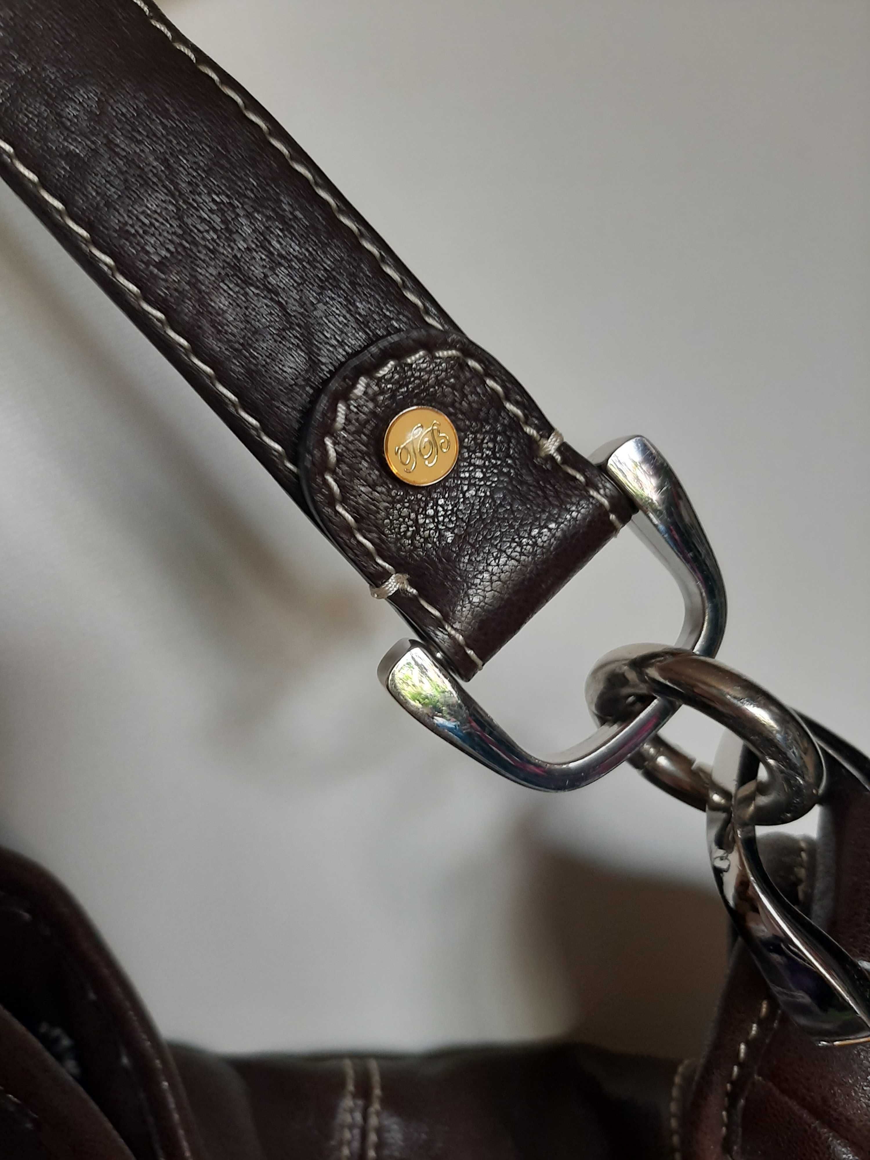 TED BAKER torba ze skóry naturalnej