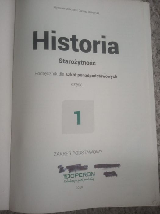 Historia Operon 2019 klasa 1