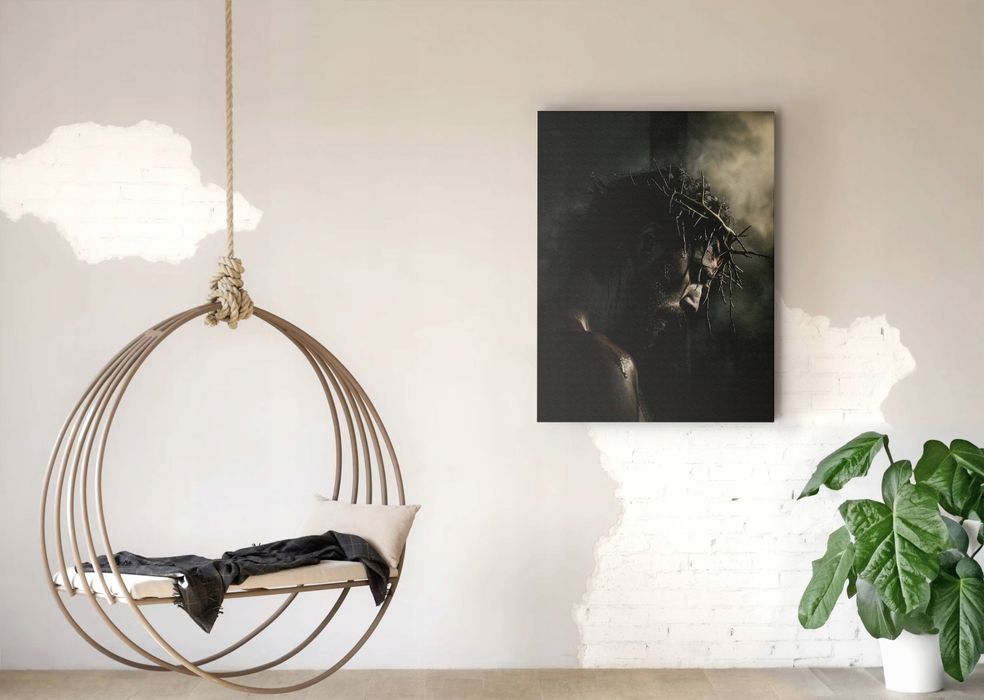 Obraz na płótnie Jezus Chrystus w koronie cierniowej modlący się 60x80